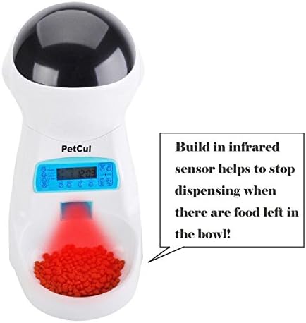 Infrared sensor in the PetCul Automatic Pet Feeder detecting food