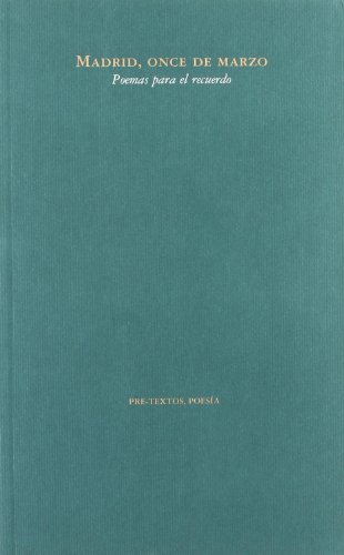 Portada de Madrid Once de Marzo: Poemas para el Recuerdo
