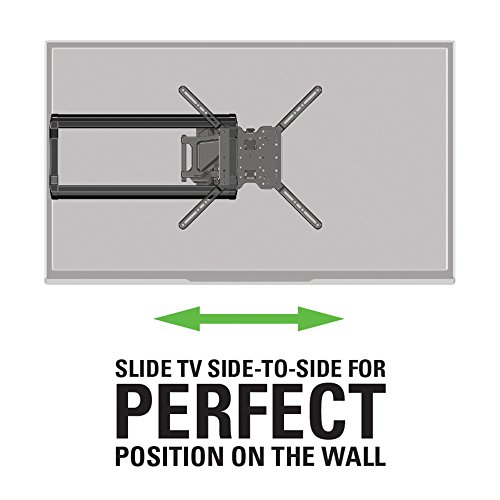 Sanus Full Motion Tv Wall Mount For Tvs Up To 80" - Extends 18" With Smooth Tilts & Swivel - Universal Design With Built-In Cable Mangement #TOP3