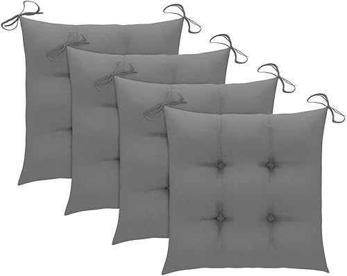 Miniatura 6 de Folding Patio Chairs with Cushions 4 pcs Solid Teak Wood Dinning Room Lawn Sillas para Comedor Dining Table Chairs for Picnic Terrace Study Beach