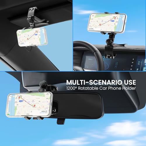 Bvdfgk Suporte de celular multifuncional para painel de carro – Clipe de montagem para celular para