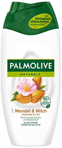 Palmolive Gel doccia Naturals Mandorla e latte 6 x 250 ml – Doccia crema con latte idratato e profumo di mandorle