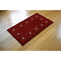 アウトレット　ギャッベ インドギャッベ  玄関マット60X90cm ラグ 手織り Amazon | 手織り ギャッベ 約60×90 センチ ラグマット ギャベ