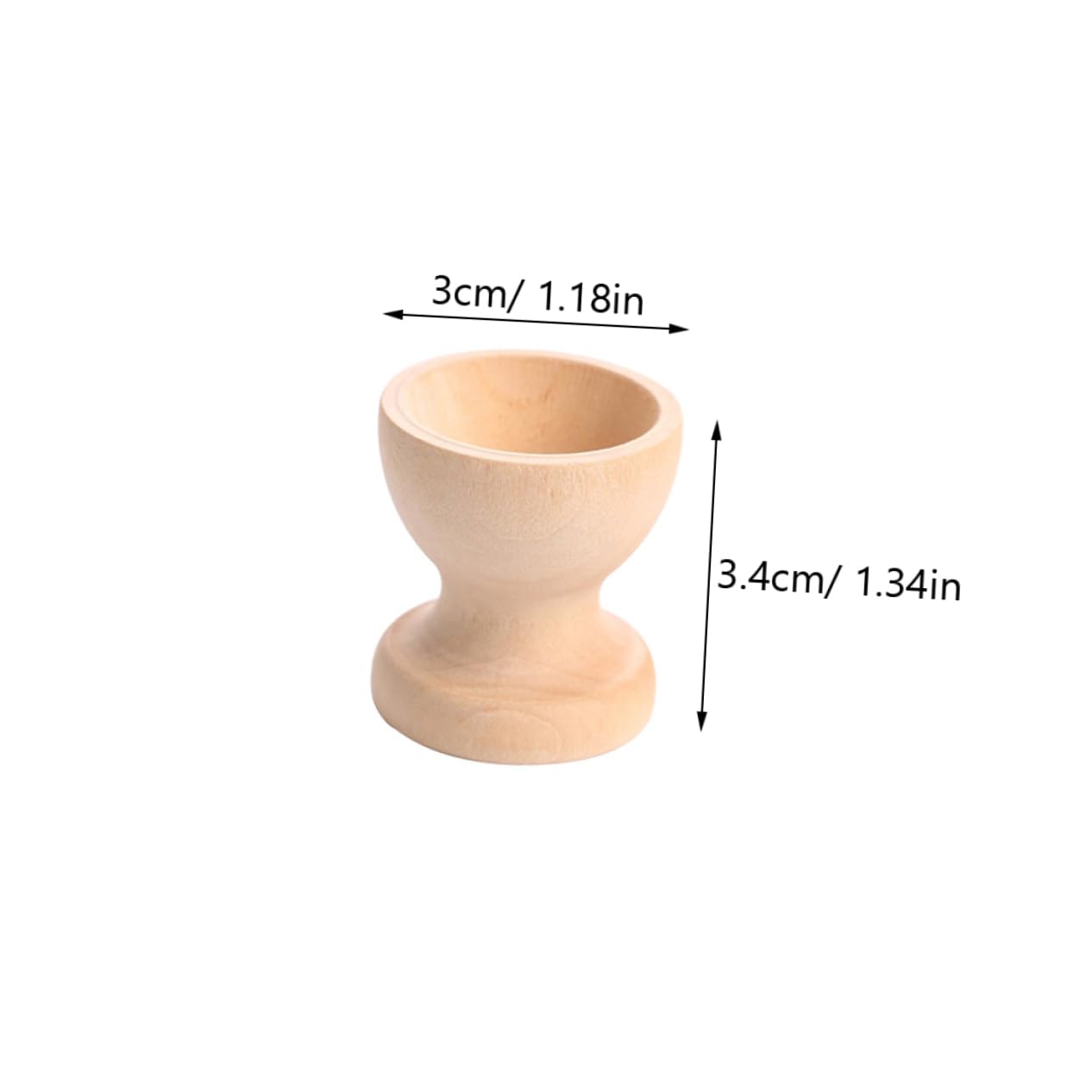 Ciieeo Egg Tray Container 6pcs Wooden Egg Holder Kitchen Tabletop Storage Holder