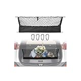 Envelope Style Trunk Cargo Net Compatible with Toyota RAV4 2013-2015 2016 2017 2018,Highly Elastic Trunk Cargo Net for SUV RAV4 Accessories, Upgraded Storage Bag & Heavy Duty Carabiners