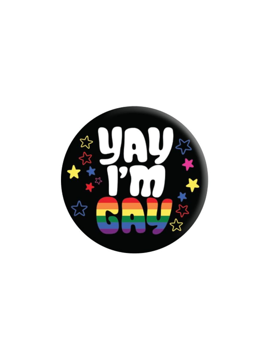 Grindstore Unisex Nc Yay I'm Gay Badge