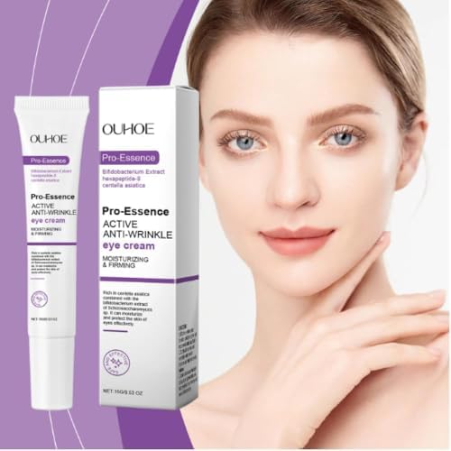 Pro-Essence Active Anti-Wrinkle Eye Cream for Dark Circles, Puffiness & Fine Lines, Deep Moisturizing & Firming UnderEye Treatment with Bifidobacterium Extract, Hexapeptide-8 & Centella Asiatica, Brightening Anti-Aging Eye Care Cream 15g 1