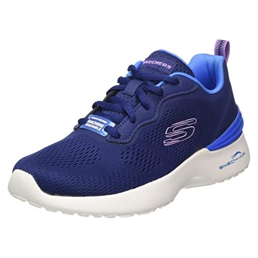 Skechers Skech-Air Dynamight-Rich Glow, Zapatillas Deportivas Mujer, Navy, 38 EU
