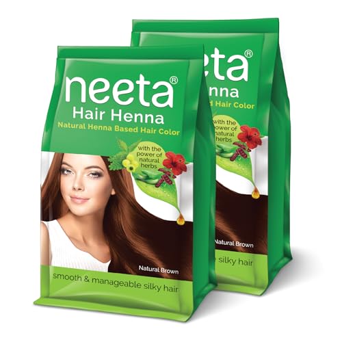 Image of Neeta Natural Henna Based Hair Color With The Power Of Natural Herbs For Smooth & Silky Hair (125Gm Natural Brown)