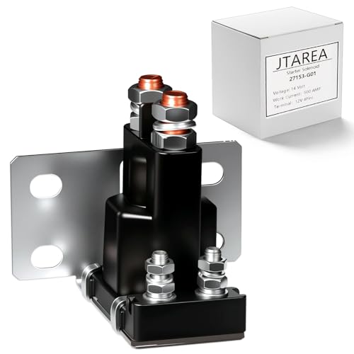JTAREA 27153-G01 Golf Cart Solenoid 14V 4 Terminal Starter Solenoids Compatible with EZGO TXT Gas Golf Cart 1994-Up 27153G01 612813