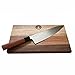 Kai Seki Magoroku - Cuchillo de cocina con hoja de acero inoxidable de 20 cm y tabla de madera de 30 x 18 cm