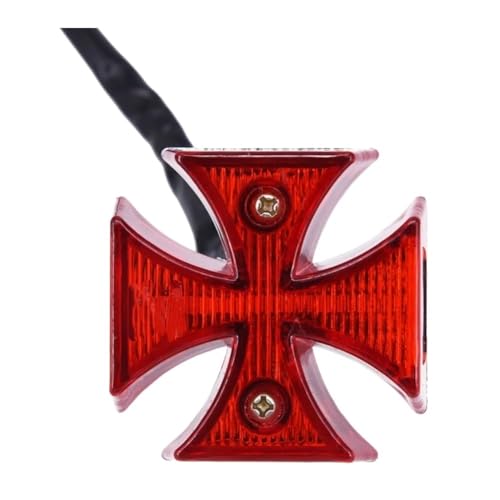 Feu arrière moto intégré LED croisé frein universel pour ATV chopper