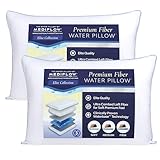 The Water Pillow by Mediflow Elite Fiberfill Pillow Twin Pack -The first and original water pillow, clinically proven to reduce neck pain and improve sleep.