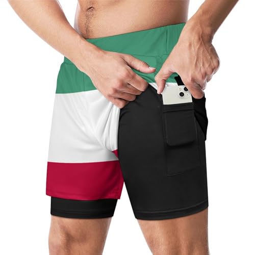 Luxembourg Flag Men's Summer Casual Shorts Holiday Beach Shorts Relaxed Fit for Men Swimming Trunks