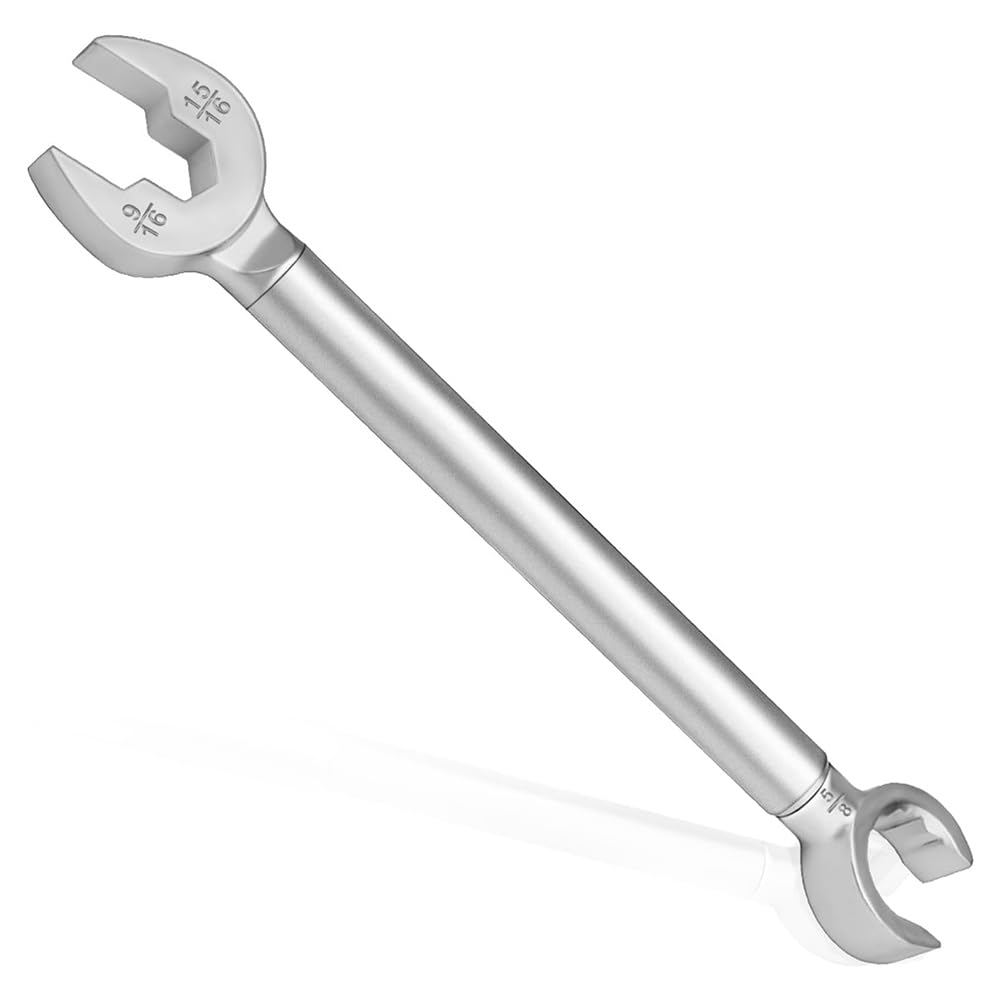 Littimoon Plumber Wrench, 2-in-1 Angle Stop Wrench,Plumbing Tools for Faucet Nuts, and Spigots