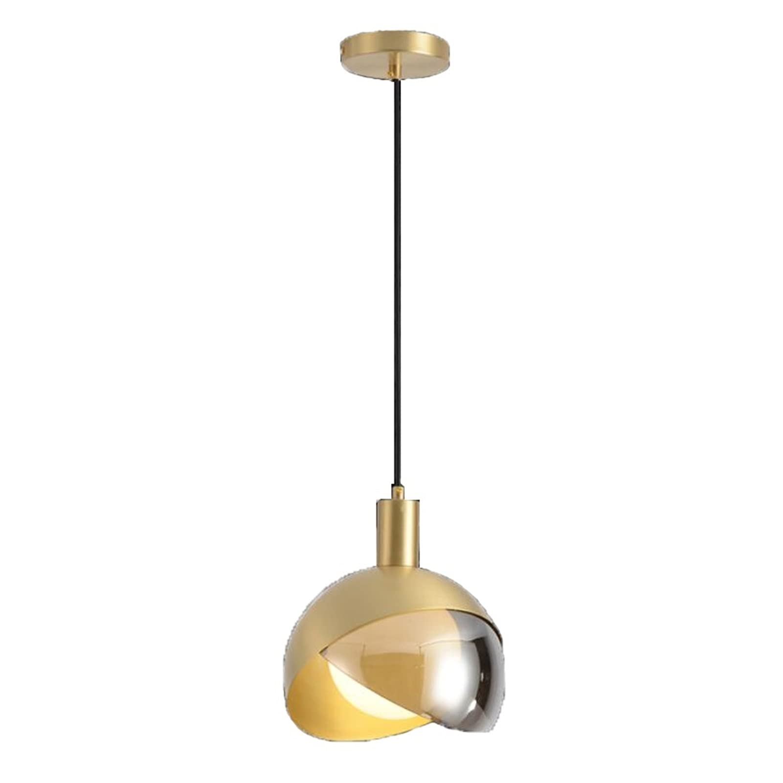 Lustre G9 moderne en laiton et plafonnier suspendu de style