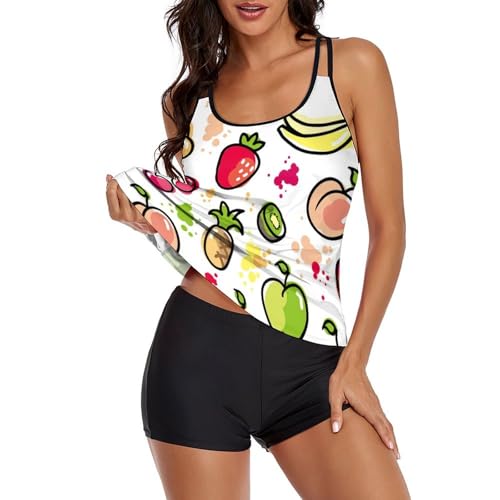 Tankini robe de plage dissimulant le ventre avec shorty de bain confortable
