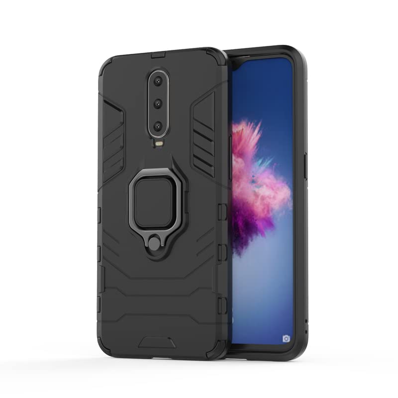 Zivite Defender Case | Rotating Ring Holder | Military Grade Armor | Bumper Back Cover for Oppo R17 Pro (Black) (B0BS9SCQ61) Amazon Price History, Amazon Price Tracker