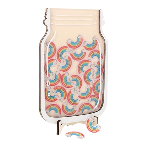 ARTIBETTER 1Satz Belohnungsglas Aus Holz Belohnungsglas Für Klassenzimmer Und Zuhause Motivationshilfe Für Selbstdisziplin Und Zielverwirklichung