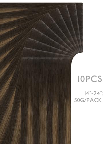 Image of WENNALIFE Invisi Edge 8cm Tape in Hair Extensions Human Hair