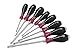 Wiha 53398 Screwdriver Set, Slotted And Phillips, Heavy Duty MicroFinish Handle, 8 Piece