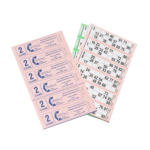 Crystals Club Supplies 750 2 Game Page Value Bingo