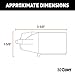 CURT 58140 Trailer-Side 7-Pin RV Blade Wiring Harness Connector