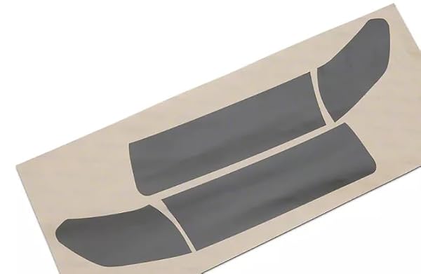 Front Light Tint Color Film Sticker Decal Compatible with Jeep Wrangler JL and Gladiator JT (Black) (Front Tint) by Bubbles Designs - Used condition - Image 3