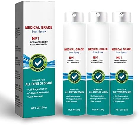 Spray para eliminar cicatrices de grado médico, tratamiento de cicatrices de acné, espray de eliminación de cicatrices para todo tipo de cicatrices,