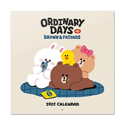 Grupo Erik Calendario Line Friends 2022 incluye póster de regalo - Calendario 2022 pared│ Calendario anual 2022 pared - Calendario mensual - Producto con licencia oficial