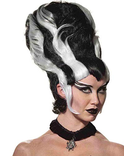 Forum Novelties Women's Forum Monster Bride Wig, Black/White, One Size