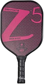 ONIX Graphite Z5 Pickleball Paddle (Graphite Carbon Fiber Face with Rough Texture Surface, Cushion Comfort Grip and Nomex Honeycomb Core for Touch, Control, and Power), Pink