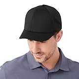 Short Brim Baseball Cap Mens Mesh Breathable Baseball Hats Short Bill Structured Adjustable Sun Hat Q0827 Black