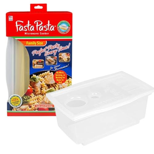 Microwave Spaghetti Cooker -The Original Fasta Pasta Family Size- Quickly Cooks...