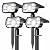 NYMPHY Solar Lights Outdoor Waterproof IP68, 56 LED 3 Lighting Modes Solar Powered Garden Yard Spot Solar Lights for Outside Landscape- 4 Pack (Cool White)