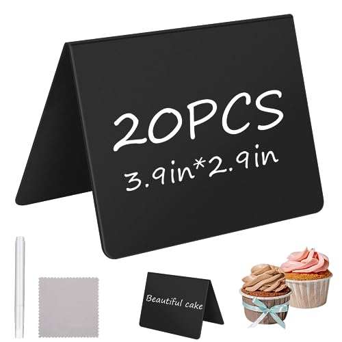 Lavagnette Cancellabili 30 Pezzi - Segnaposto Per Tavoli Ristorante, Matrimoni, Buffet, 10x7 Cm - Foto 4