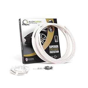 Juego de 4 Exclusive alloygator protectores de rueda, color blanco