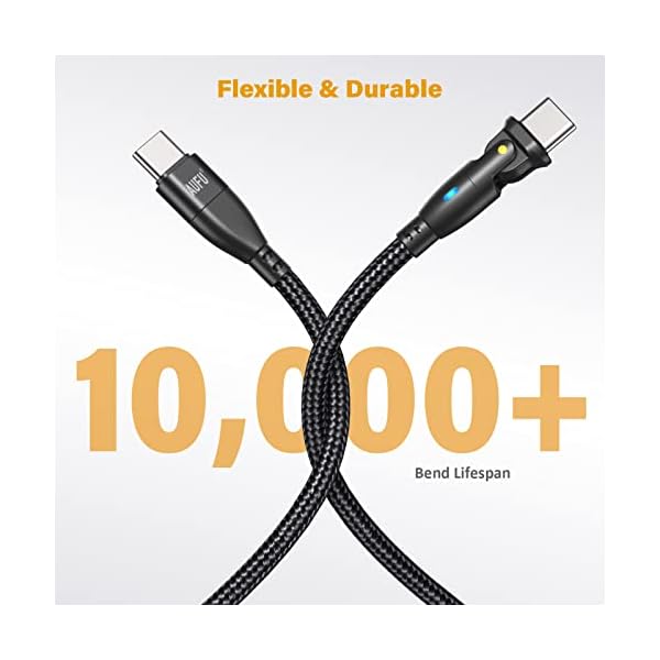 AUFU 5 Stück USB C Kabel 60W 3.1A USB Typ C Ladekabel Schnellladung 180° Rotation für Samsung Galaxy S22 Ultra S21 S20… – Bild 8