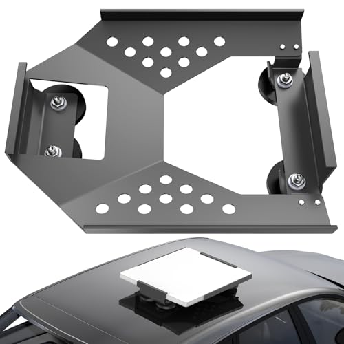 Image of for Starlink Mini Mount, Magnetic Starlink Mini Car Mount Base Suction Cup Accessories Truck RV Flat Rack Roof Sunroof Kit Boat V4,for Camping, High-Speed & Extreme Conditions (Gray)