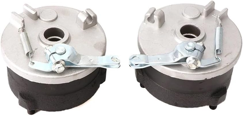 Front Brake Drum Wheel Hub Left/Right Pads Cover Fit for 49cc 50cc 70cc 90cc Electric Kids ATV Go Kart UTV Buggy Quad Bike Parts(1 Pcs Hub)