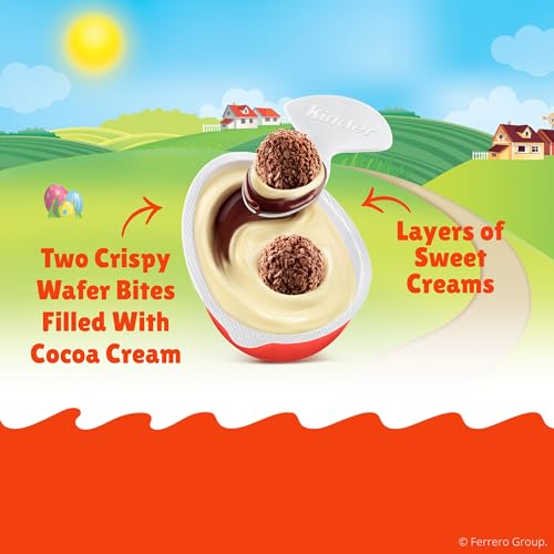 Kinder Joy Easter Eggs, Sweet Cream and Chocolatey Wafers with Toy Inside, 10.5 oz, 1 Pack, 15 Eggs