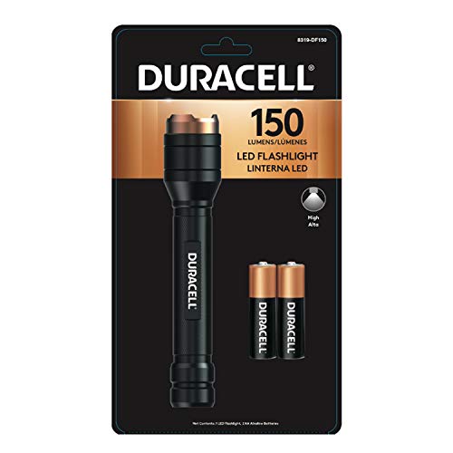 Duracell 150 Lumen Aluminum Flashlight For Everyday Use - Reliable, Durable, And Portable Design With 2-Aa Batteries Included. Great For In-Door & Out-Door Use #TOP5