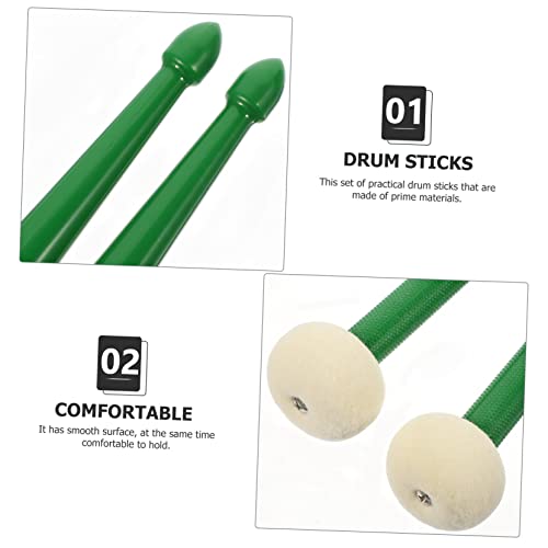 Par de Baquetas Dobles de Fieltro para Jazz y Percusión miniatura 3