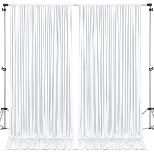 Cortinas fondo fotográfico blanco 10x8 pies poliéster miniatura 7