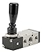 ARO M212LM 4-Way Manual Return Hand Lever Valve, 1/4" NPT