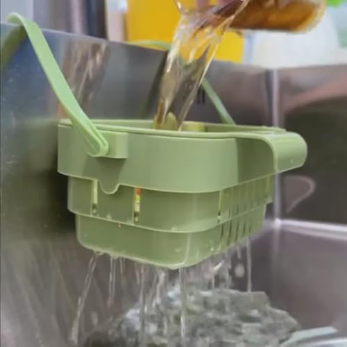 Colador para Fregadero Cocina con Filtro y Recipiente Verde miniatura 4