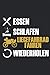 Produktbild Essen Schlafen Liegefahrrad fahren wiederholen Notizbuch: Liegerad Liegefahrrrad Notieren Rechenheft Liniert Journal A5 120 Seiten 6x9 Heft ... für Liegeradfahrer und Spezialradfans