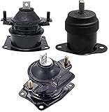 ENA Front Rear Engine Motor Mount Set of 3 Compatible with Acura 2004 2005 2006 2007 2008 TSX Accord 2.4L Replacement for A4516 A4517 A4526HY