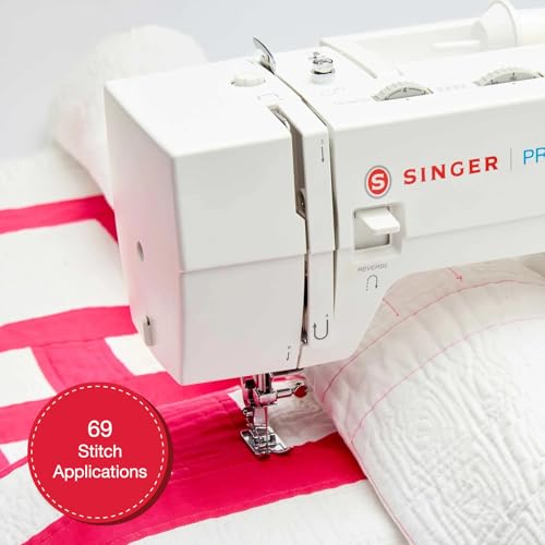 Image of SINGER 4411 PRISMA High Speed Heavy Duty Sewing Machine with Accessories | 11 stitches deliver 69 applications, 50% more power for denim and canvas, metal frame, 4-step buttonhole, 1100 stitches /min