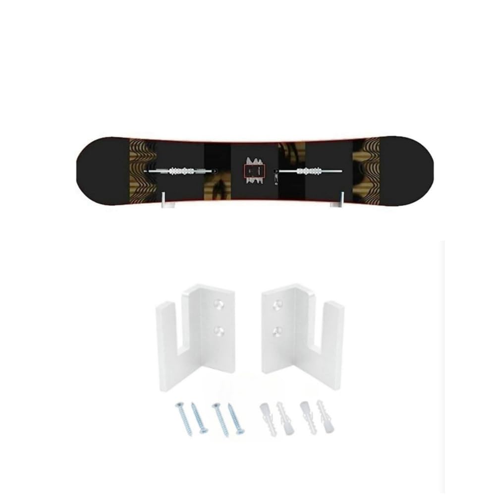 Rangement Skateboard Mural Supports Muraux Snowboard CHENGCKJ - Lot De 4 - Fixation Skateboard Longboard Ski Support Skateboard Mural